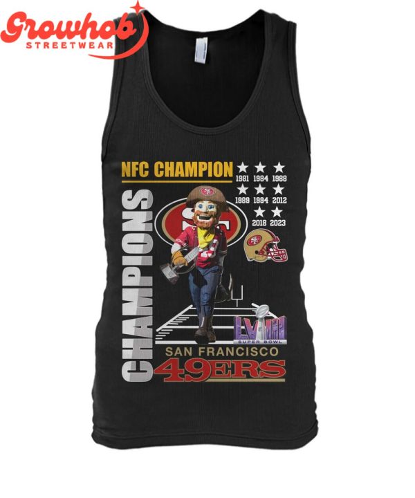 San Francisco 49ers NFC Champions To Super Bowl T-Shirt