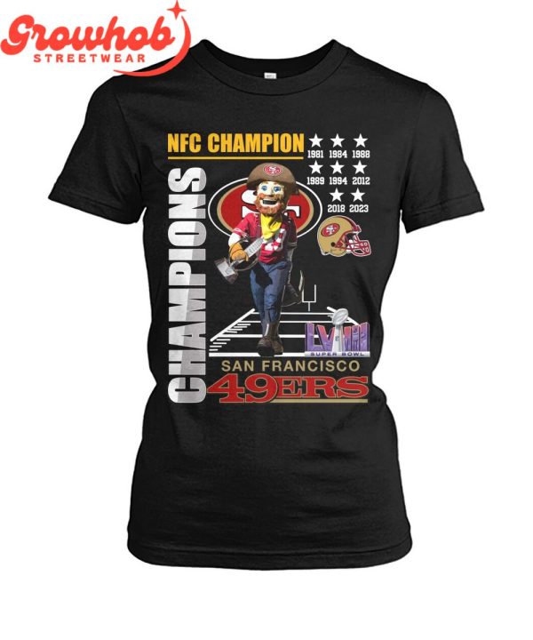 San Francisco 49ers NFC Champions To Super Bowl T-Shirt