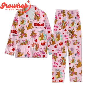 Scooby-Doo I Ruv You Valentine Polyester Pajamas Set
