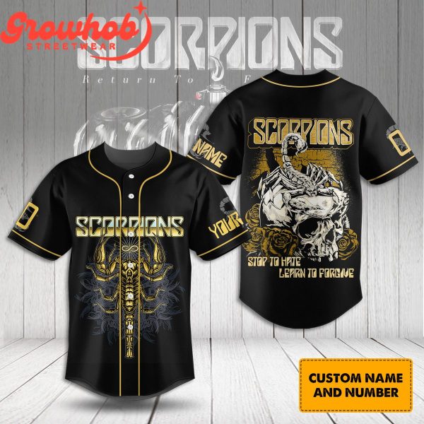 Scorpions Stop To Hate Personalized Baseball Jersey