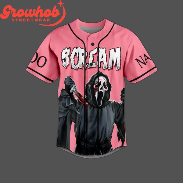 Scream Ghostface Valentine Personalized Baseball Jersey