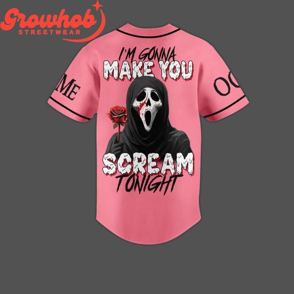 Scream Ghostface Valentine Personalized Baseball Jersey