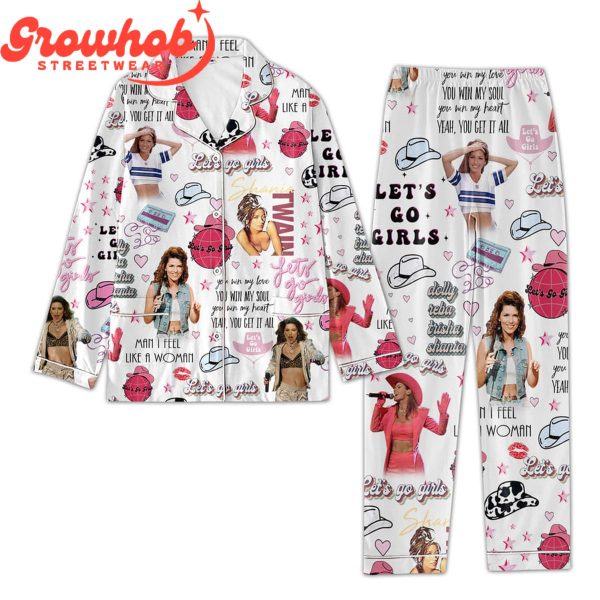 Shania Twain Love White Design Polyester Pajamas Set