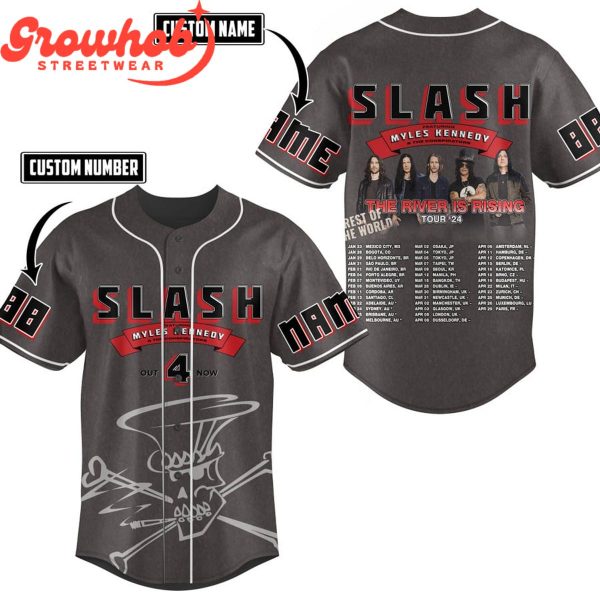 Slash The River Is Rising Tour 2024 Personalized Baseball Jersey