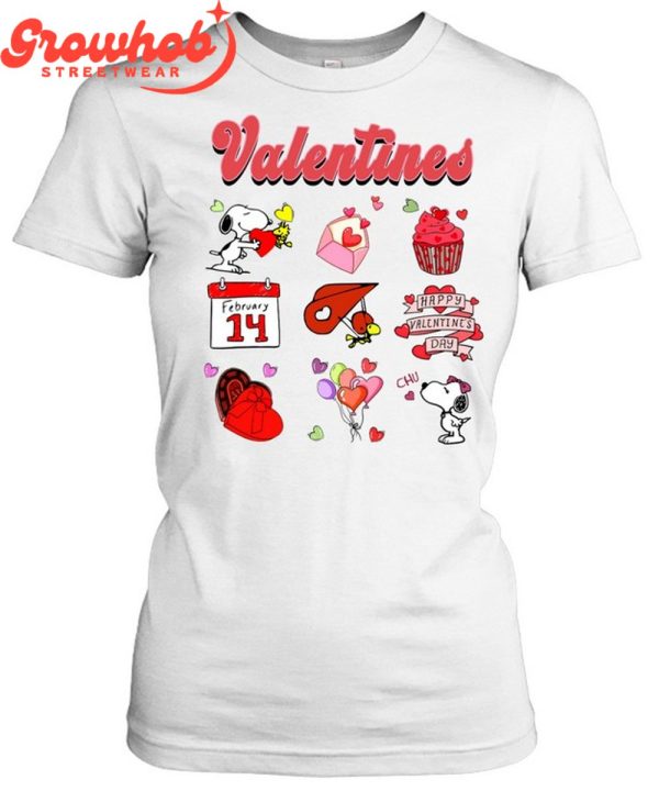 Snoopy Happy Valentines Day Love T-Shirt