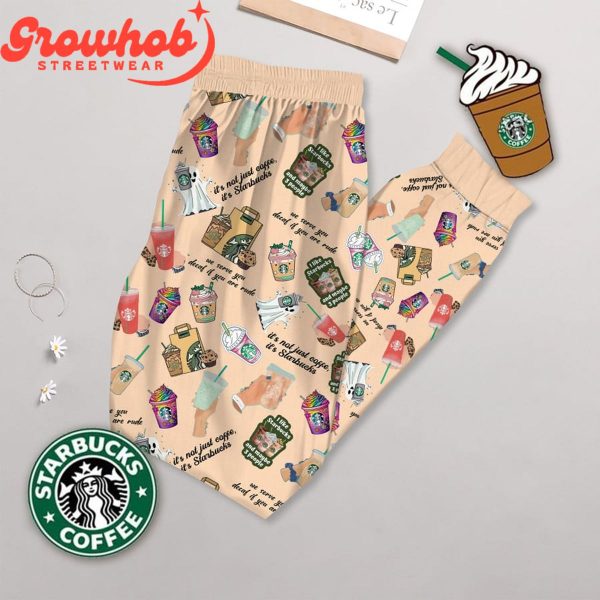 Starbucks Coffee Love My Valentine Fleece Pajamas Set