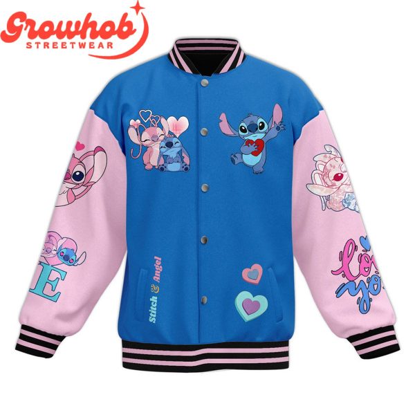 Stitch Angel Love Is Not Canceled Baseball Jacket