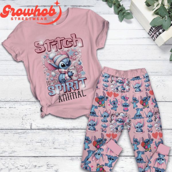 Stitch Lilo Valentine Fleece Pajamas Set