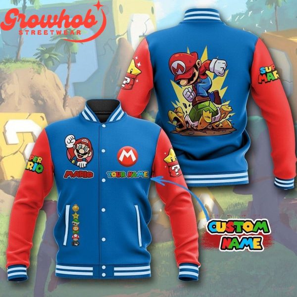 Super Mario Hero Personalized Baseball Jacket