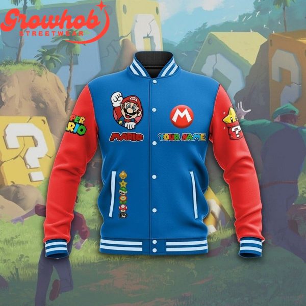 Super Mario Hero Personalized Baseball Jacket