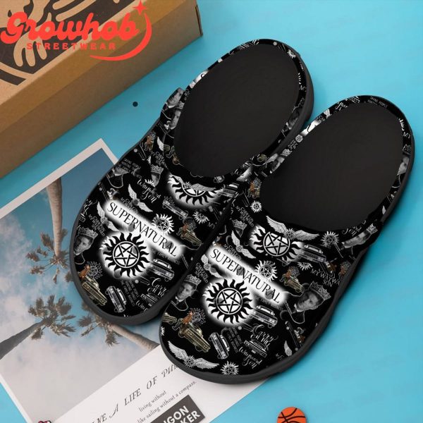 Supernatural Wayward Son Black Design Crocs Clogs