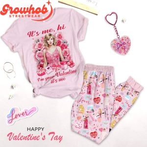 Taylor Swift Valentine Lavender Haze White Design Polyester Pajamas Set