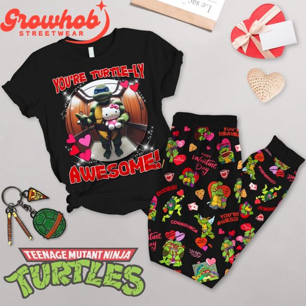 Teenage Mutant Ninja Turtles Hello Kitty Valentine Fleece Pajamas Set