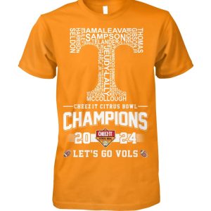 Tennessee Volunteers 2024 Cheez-it Citrus Bowl Champions Let’s Go Vols T-Shirt