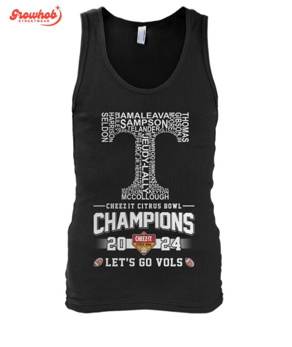 Tennessee Volunteers 2024 Cheez-it Citrus Bowl Champions Let’s Go Vols T-Shirt