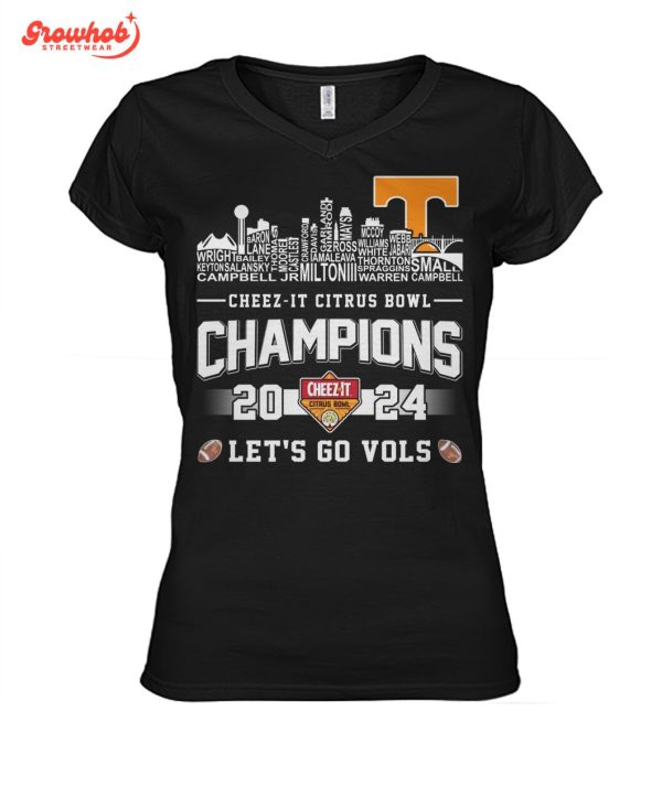 Tennessee Volunteers 2024 Cheez-it Citrus Bowl Champions T-Shirt