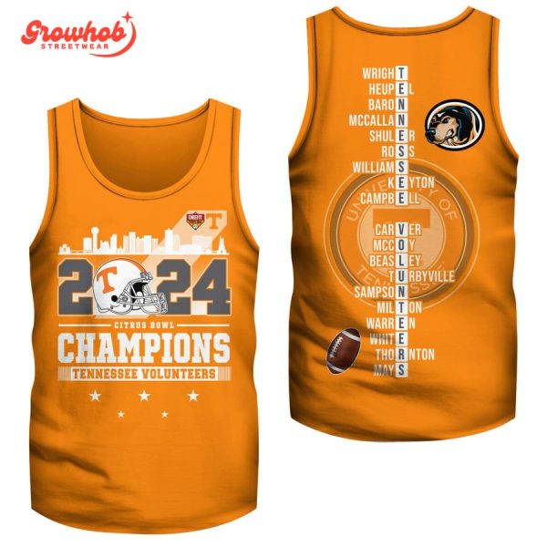Tennessee Volunteers 2024 Citrus Bowl Champions Hoodie Shirts Orange Ver