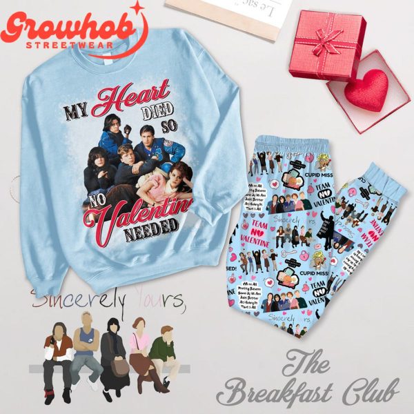 The Breakfast Club Valentine Fleece Pajamas Set Long Sleeve