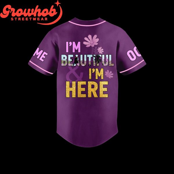 The Color Purple Valentine Personalized Baseball Jersey