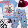 The Nightmare Before Christmas Jack Sally Valentine Fleece Pajamas Set