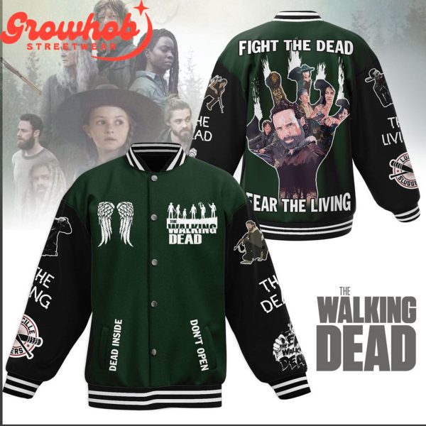 The Walking Dead Fear The Living Baseball Jacket