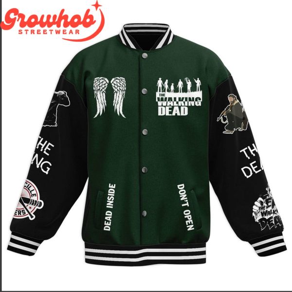 The Walking Dead Fear The Living Baseball Jacket