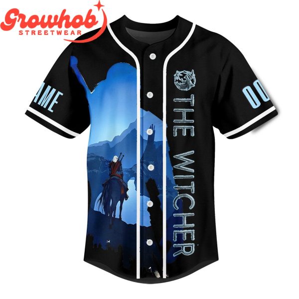 The Witcher The White Wolf Personalized Baseball Jersey