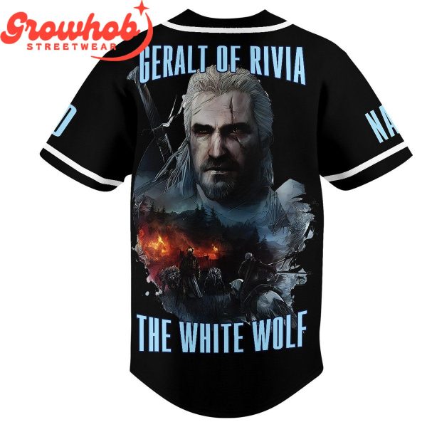 The Witcher The White Wolf Personalized Baseball Jersey