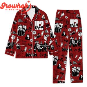 U2 Love Red Version Polyester Pajamas Set