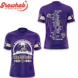 Washington Huskies 2024 Allstate Sugar Bowl Champions Hoodie Shirt Purple