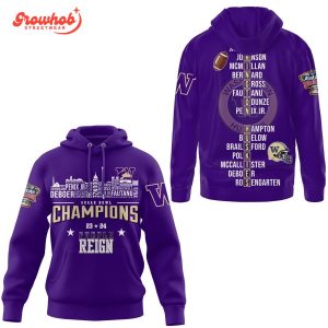 Washington Huskies 2024 Sugar Bowl Champions Hoodie Shirts Purple