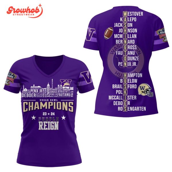Washington Huskies 2024 Sugar Bowl Hoodie Shirts Purple Reign
