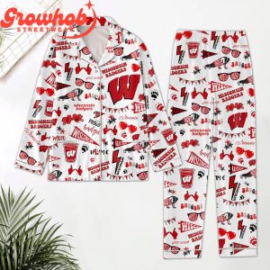 Wisconsin Badgers Fan Sleepwear Polyester Pajamas Set