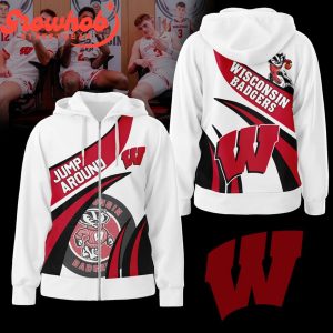 Wisconsin Badgers Red White Fan Hoodie Shirts
