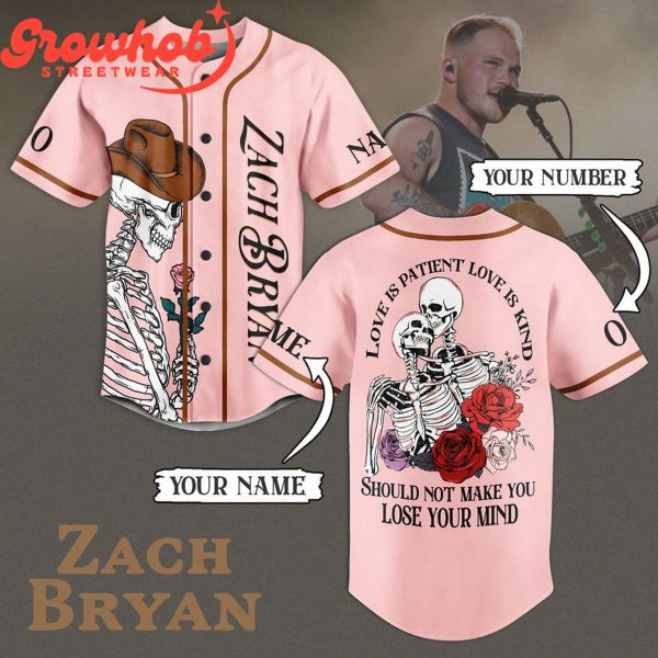 Zach Bryan Fan Love Personalized Baseball Jersey