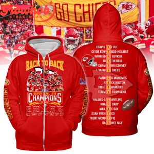 2023 Kansas City Chiefs Super Bowl Champions LVIII Signature Hoodie Shirts Red Version