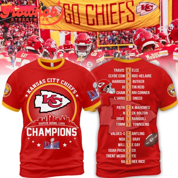 2023 Kansas City Chiefs Super Bowl Champs LVIII Hoodie Shirts Red Version