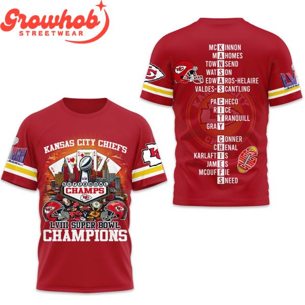 2023 Kansas City Chiefs Super Bowl Champs Red Hoodie Shirts