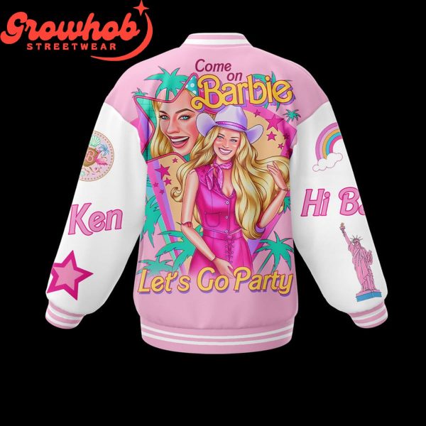 Barbie Fans Let’s Go Party Baseball Jacket