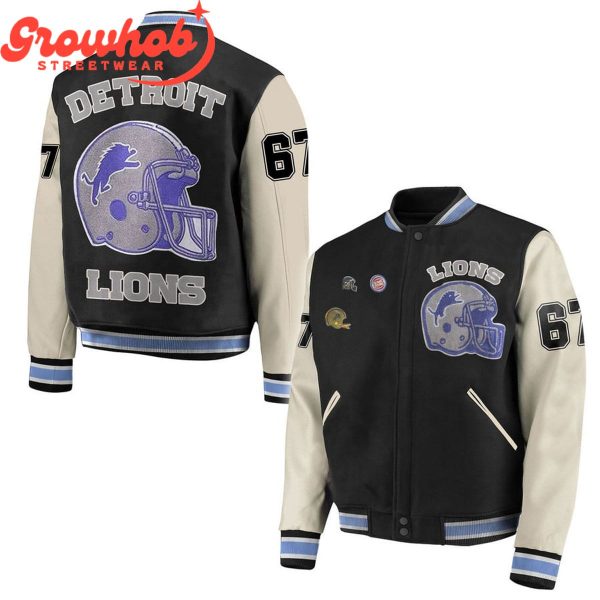 Beverly Hills Cop Fans Detroit Lions Baseball Jacket