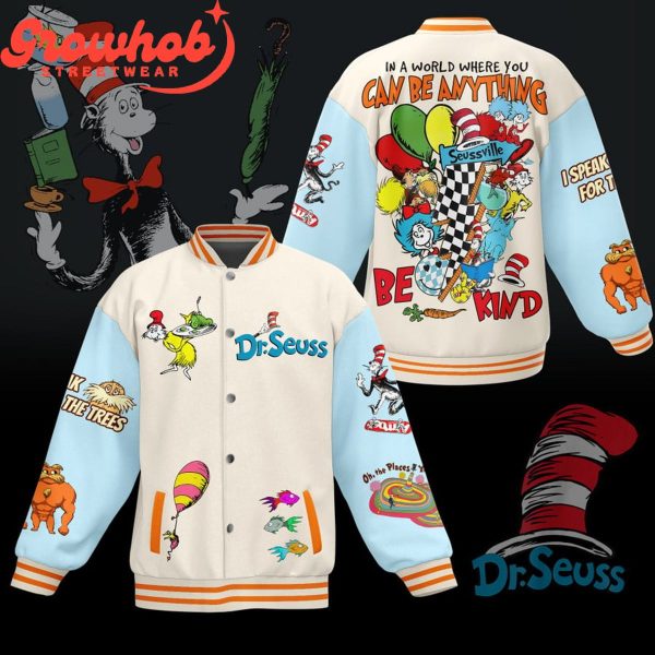 Dr.Seuss Fans Be Kind Baseball Jacket