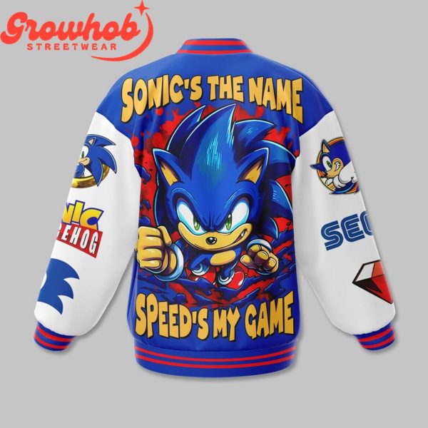Sonic The Hedgehog Fans The Name Baseball Jacket
