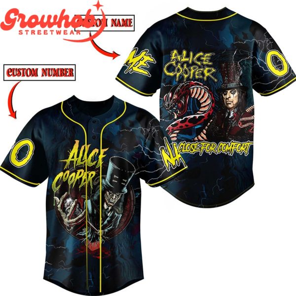 Alice Cooper Fans Closer For Comfort Personalized Baseball Jersey