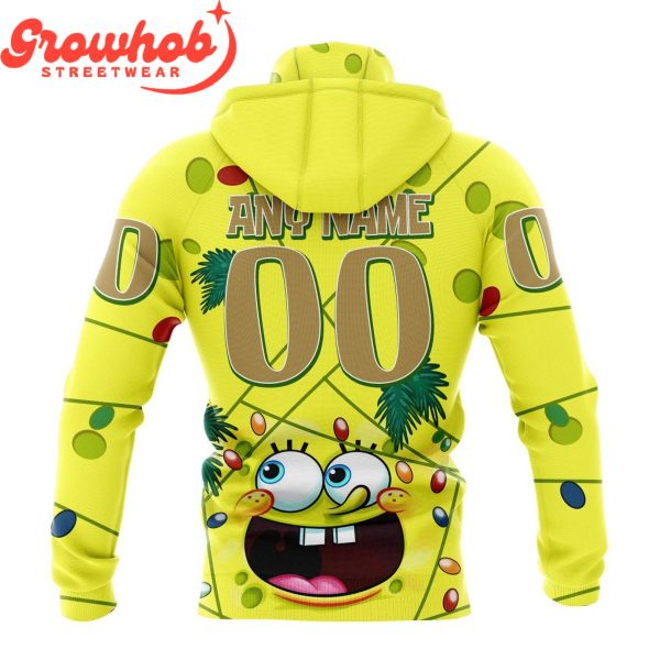 Anaheim Ducks Fan SpongeBob Personalized Hoodie Shirts