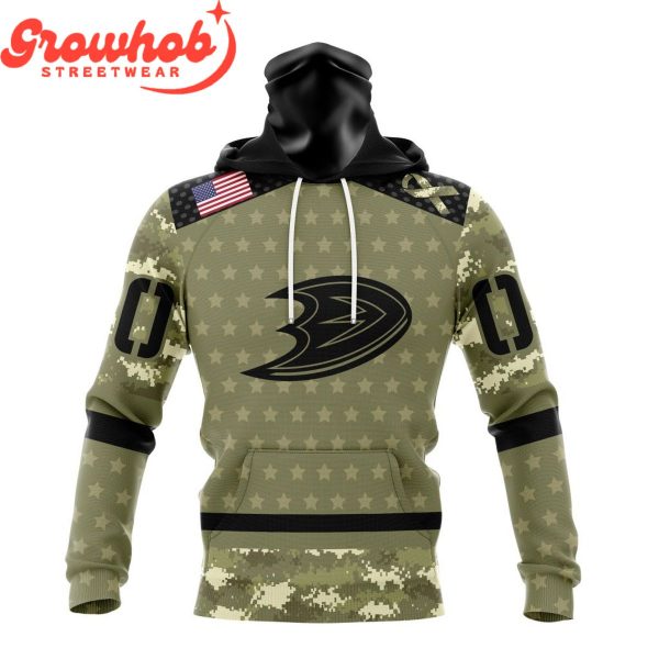 Anaheim Ducks Military Appreciation Fan Personalized Hoodie Shirts