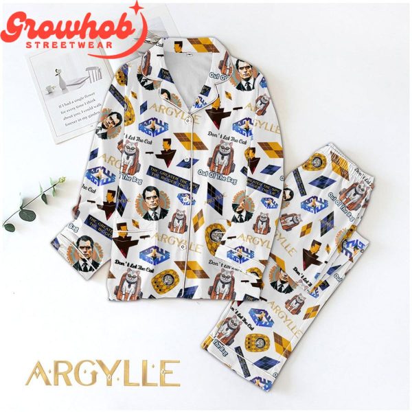 Argylle The Cat Out Of The Bag Polyester Pajamas Set