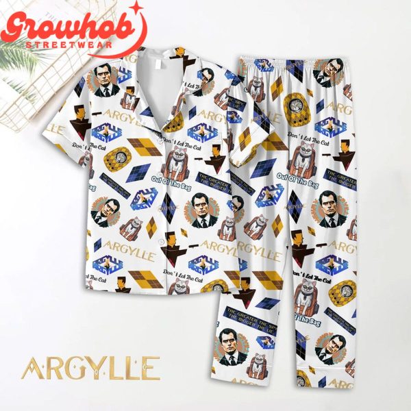 Argylle The Cat Out Of The Bag Polyester Pajamas Set