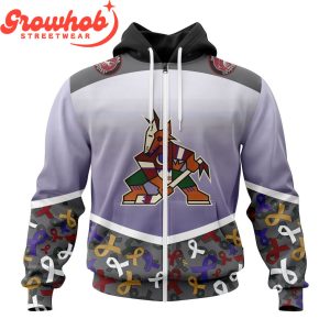 Arizona Coyotes Fights Again All Cancer Hoodie Shirts