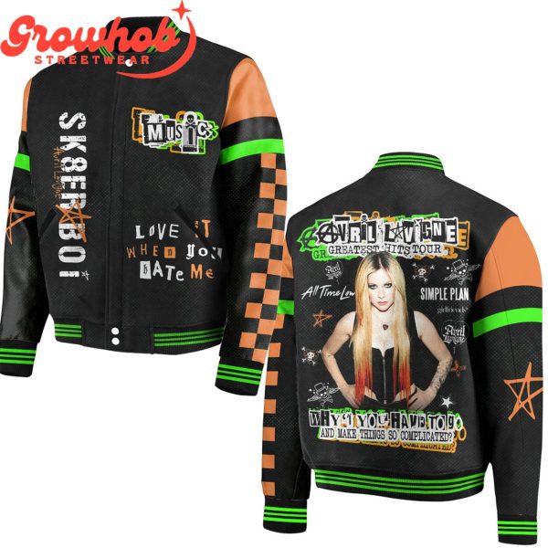 Avril Lavigne Fans The Greatest Hits Tour Baseball Jacket