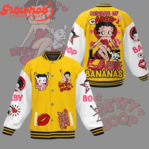 Betty Boop Sweet Bananas Baseball Jacket